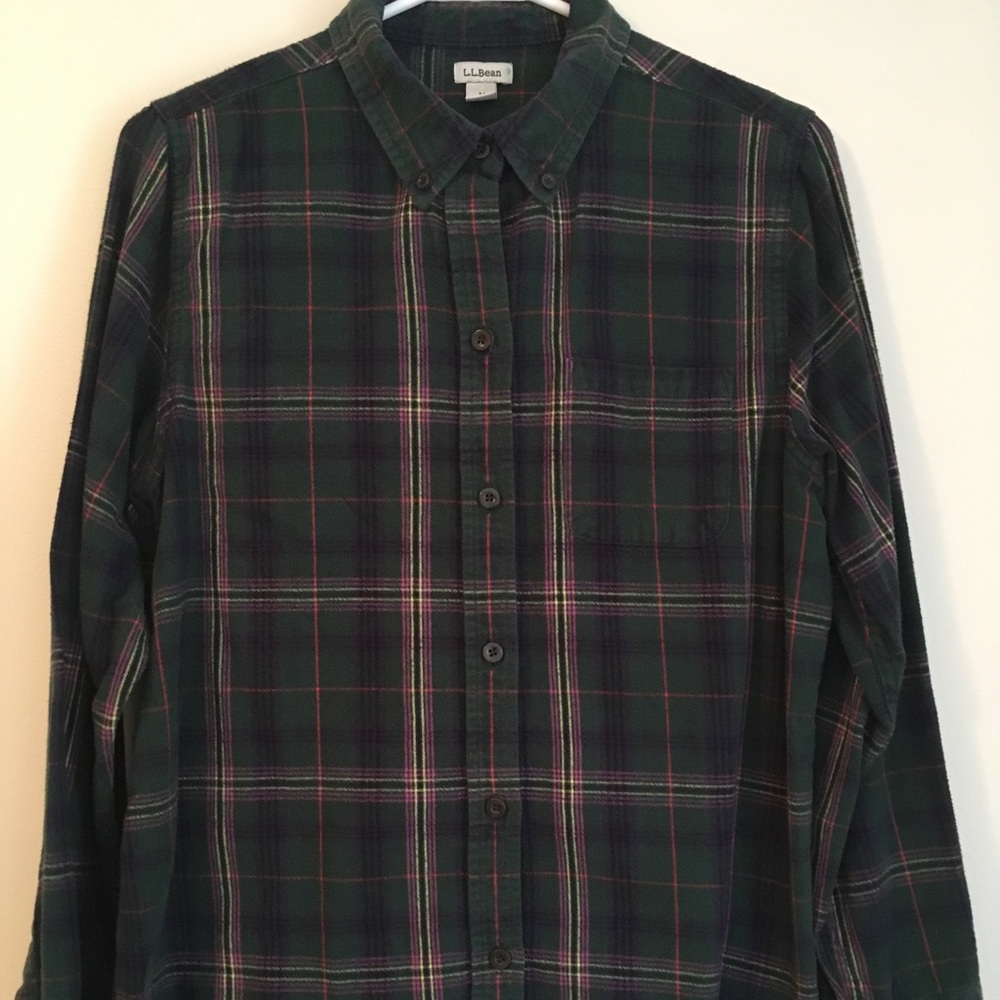 L.L. Bean women’s flannel shirt